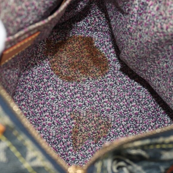 LOUIS VUITTON Monogram Denim Patchwork Speedy 30 Bag Blue M95380 Auth yk19687A - Picture 12 of 16